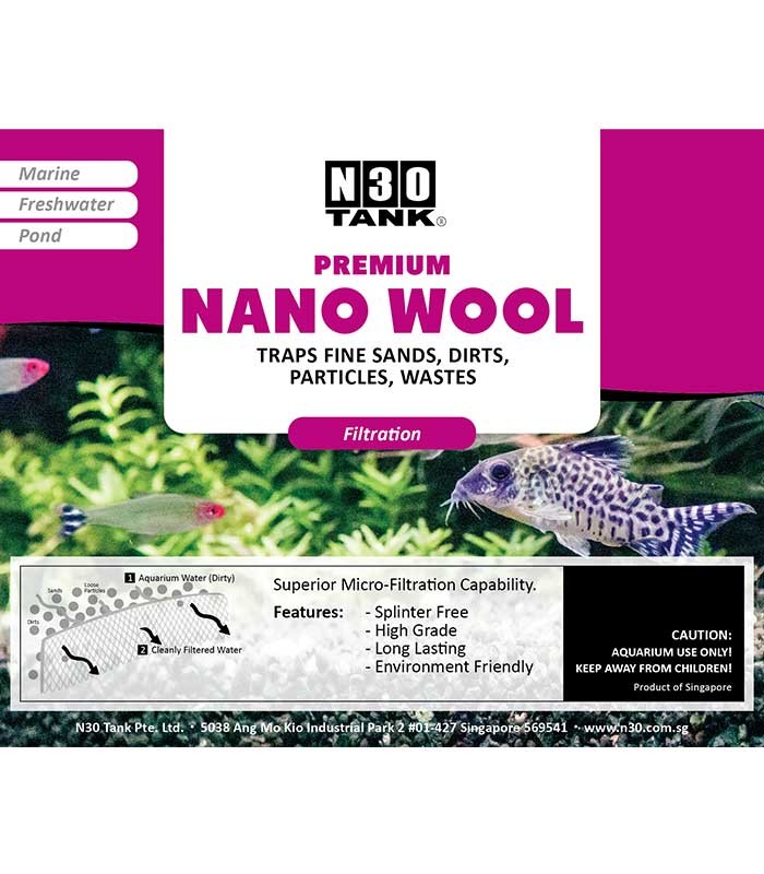N30 Premium Nano Wool Filter Media 1270mm x 380mm (1-pc)