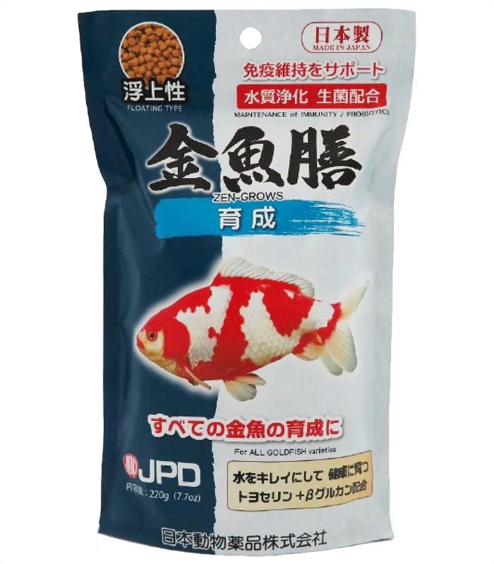 JPD Goldfish Feed Kingyo Zen Grow 220g (Floating)
