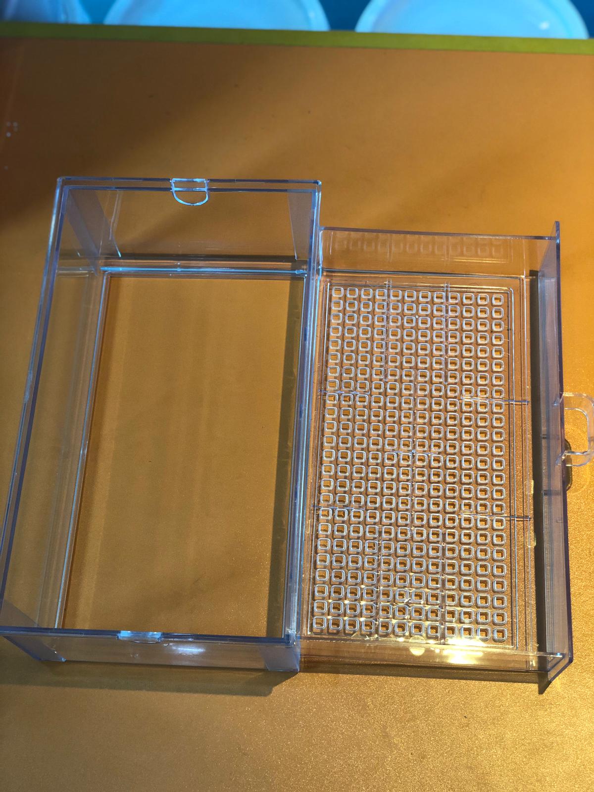 Clear Overhead Filter Drawer Tray