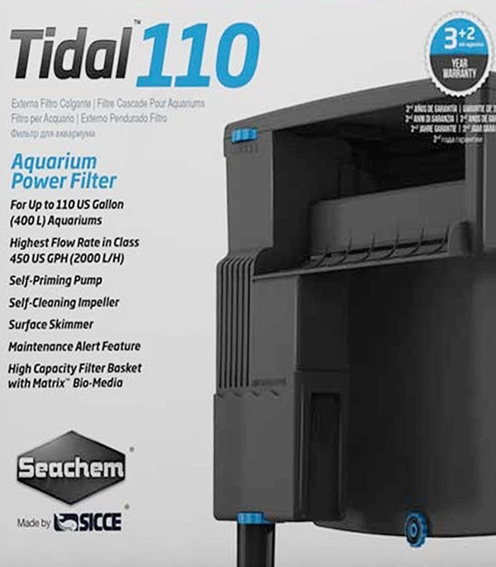 SEACHEM Aquarium Power Filter (Tidal 35,Tidal 55,Tidal 75,Tidal 110)